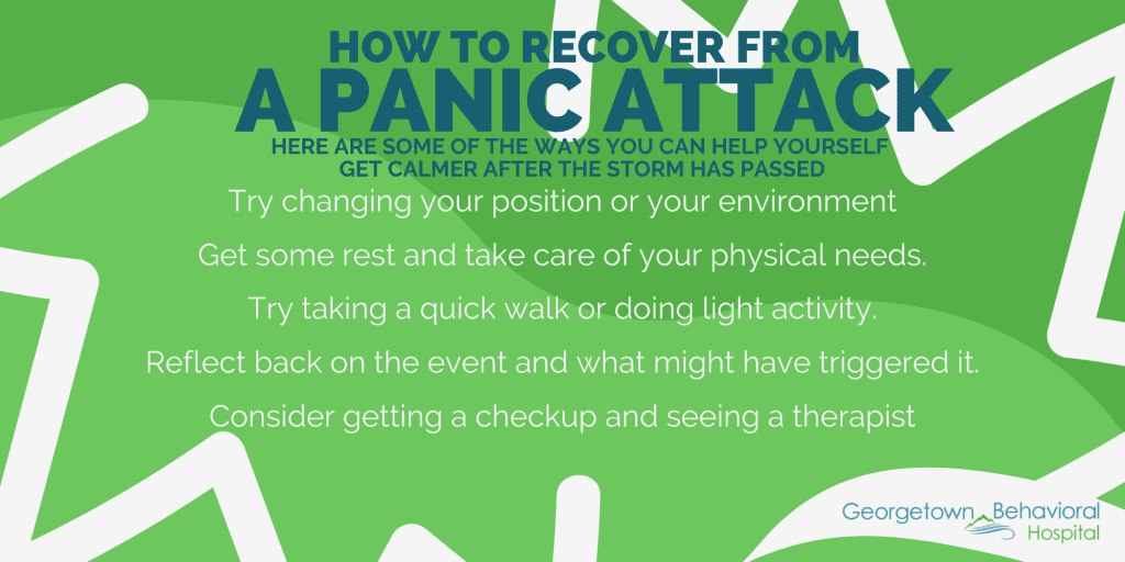 How to Recover From a Panic Attack infographic