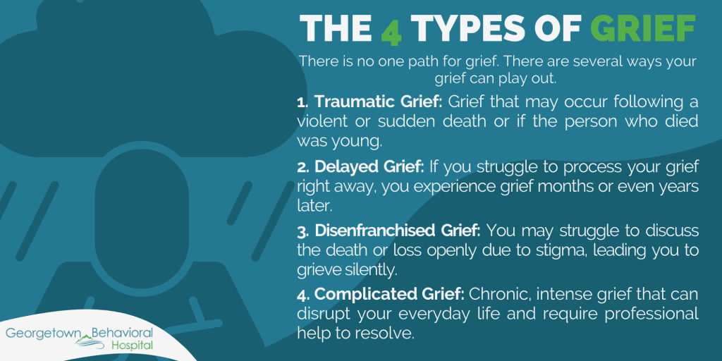 The 4 Types of Grief Infographic